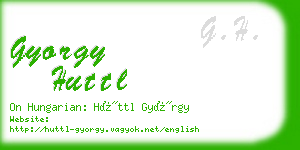 gyorgy huttl business card